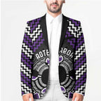 Personalised Aotearoa Niho Taniwha Motif Blazer Violet Style - Aussie Hoodie