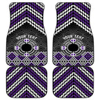 Personalised Aotearoa Niho Taniwha Motif Car Mats Violet Style