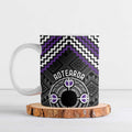Personalised Aotearoa Niho Taniwha Motif Ceramic Mug Violet Style - Aussie Hoodie