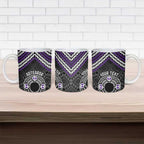 Personalised Aotearoa Niho Taniwha Motif Ceramic Mug Violet Style - Aussie Hoodie