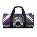 Personalised Aotearoa Niho Taniwha Motif Duffle Bag Violet Style