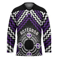 Personalised Aotearoa Niho Taniwha Motif Hockey Jersey Violet Style - Aussie Hoodie