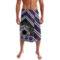 Personalised Aotearoa Niho Taniwha Motif Lavalava Violet Style