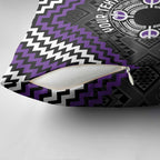 Personalised Aotearoa Niho Taniwha Motif Pillow Cover Violet Style - Aussie Hoodie