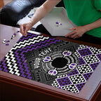 Personalised Aotearoa Niho Taniwha Motif Puzzle Violet Style - Aussie Hoodie