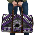 Personalised Aotearoa Niho Taniwha Motif Travel Bag Violet Style - Aussie Hoodie