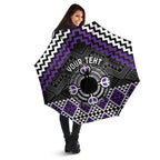Personalised Aotearoa Niho Taniwha Motif Umbrella Violet Style - Aussie Hoodie