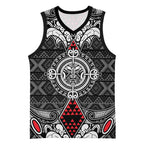 Black Aotearoa Taniko Motif Basketball Jersey Vintage Maori New Zealand Tribal Art Pattern - Aussie Hoodie