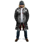 Black Aotearoa Taniko Motif Cloak Vintage Maori New Zealand Tribal Art Pattern - Aussie Hoodie