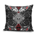 Black Aotearoa Taniko Motif Pillow Cover Vintage Maori New Zealand Tribal Art Pattern - Aussie Hoodie