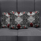 Black Aotearoa Taniko Motif Pillow Cover Vintage Maori New Zealand Tribal Art Pattern - Aussie Hoodie