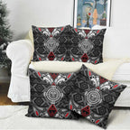 Black Aotearoa Taniko Motif Pillow Cover Vintage Maori New Zealand Tribal Art Pattern - Aussie Hoodie