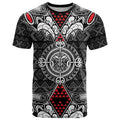 Black Aotearoa Tanilo Motif T Shirt Vintage Maori New Zealand Tribal Art Pattern