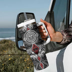 Black Aotearoa Taniko Motif Tumbler With Handle Vintage Maori New Zealand Tribal Art Pattern