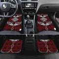 Red Aotearoa Taniko Motif Car Mats Vintage Maori New Zealand Tribal Art Pattern