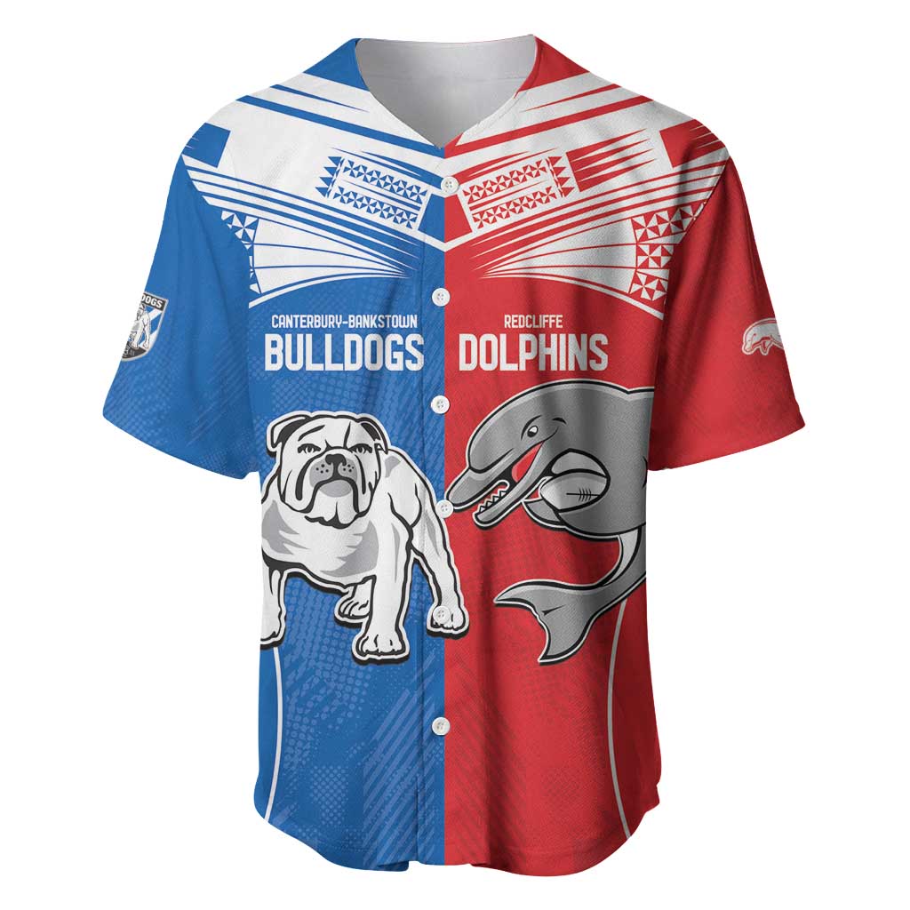 NRL Bulldogs and Dolphins Baseball Jersey Sporty Style