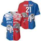 NRL Bulldogs and Dolphins Baseball Jersey Sporty Style