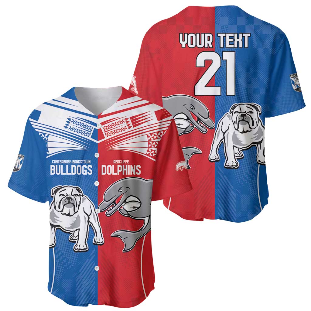 NRL Bulldogs and Dolphins Baseball Jersey Sporty Style