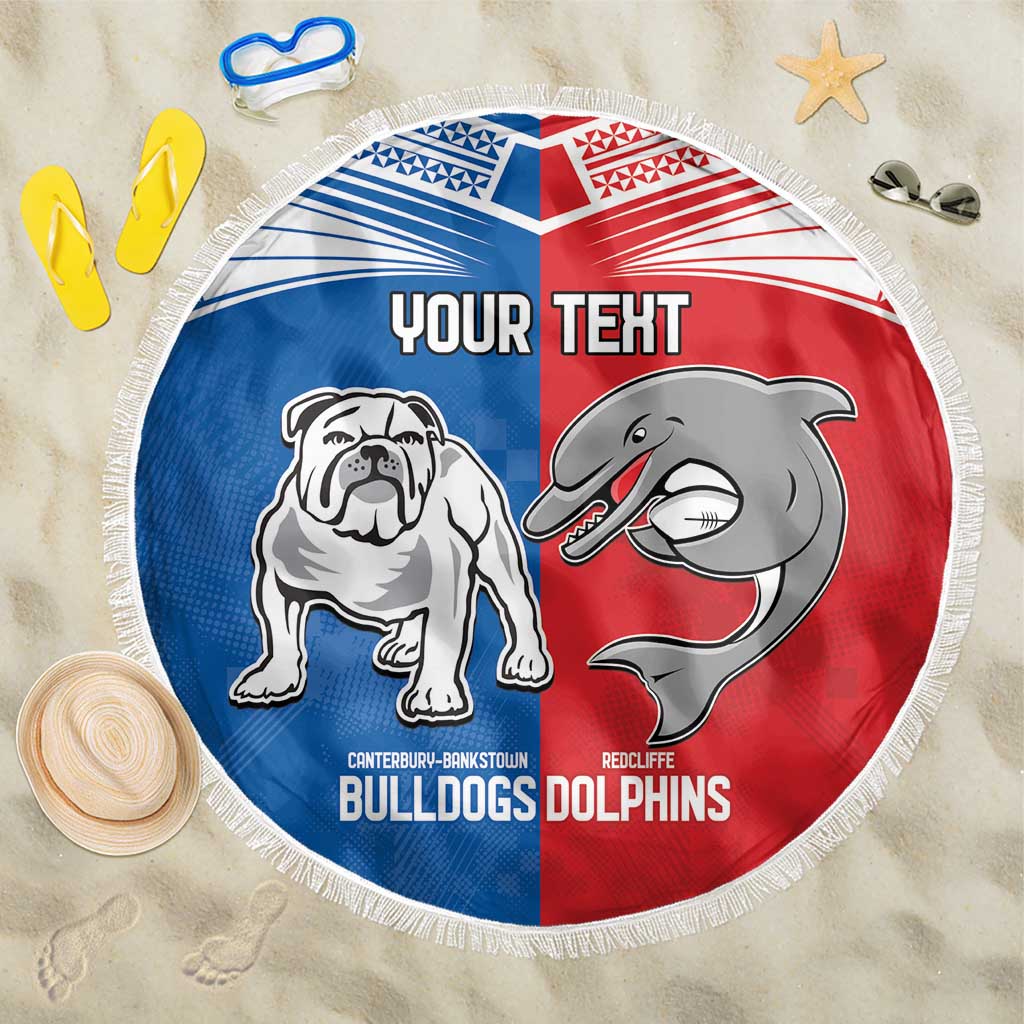 NRL Bulldogs and Dolphins Beach Blanket Sporty Style