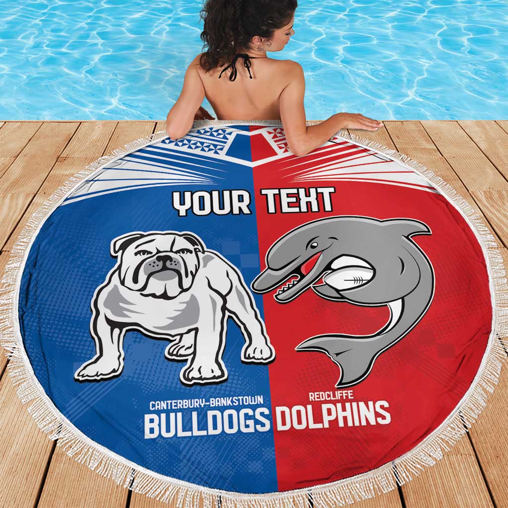 NRL Bulldogs and Dolphins Beach Blanket Sporty Style