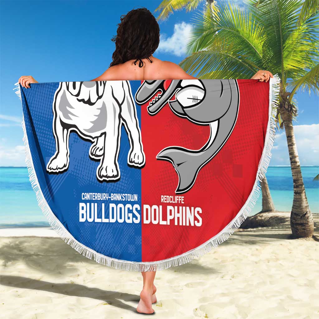 NRL Bulldogs and Dolphins Beach Blanket Sporty Style
