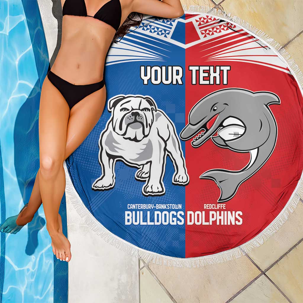 NRL Bulldogs and Dolphins Beach Blanket Sporty Style