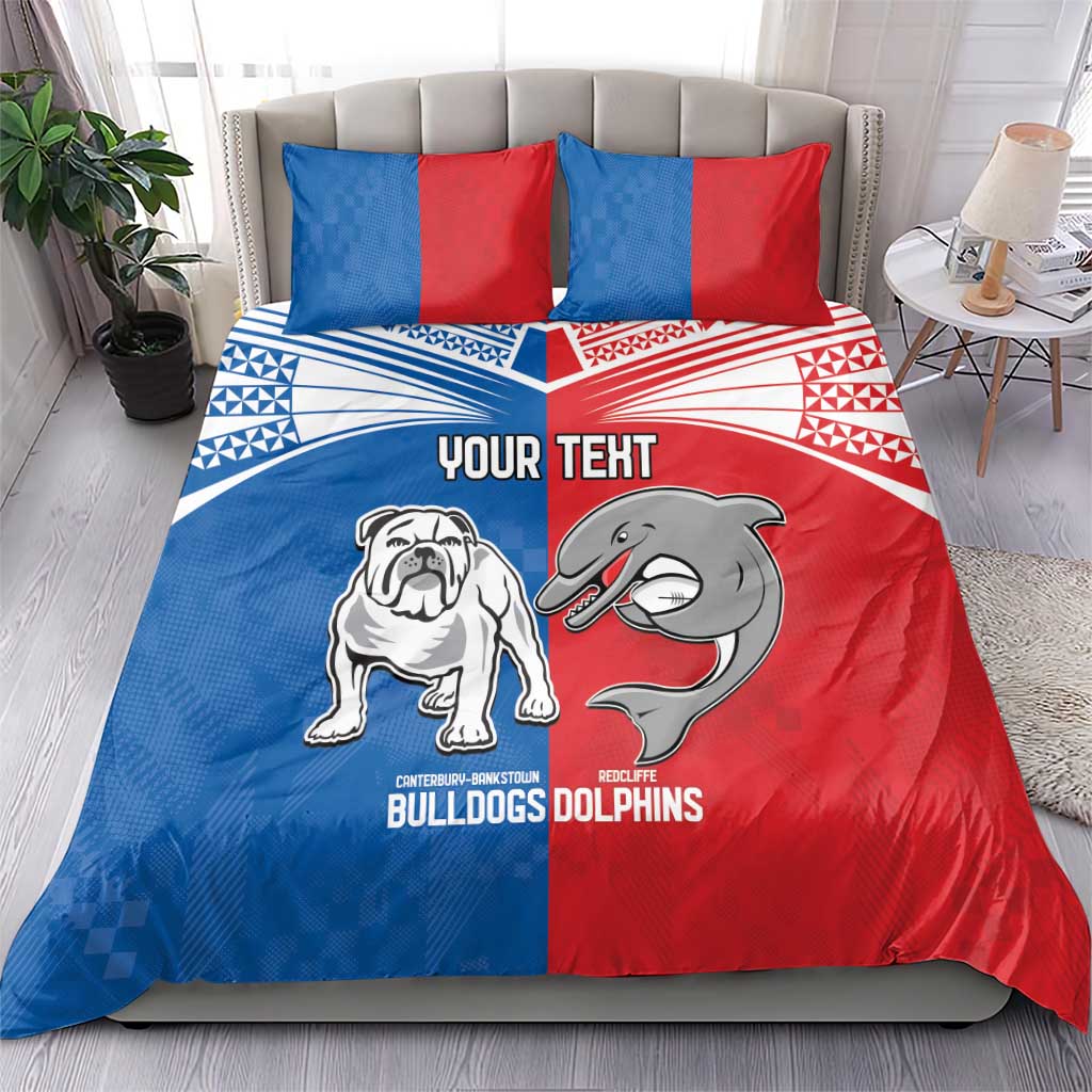 NRL Bulldogs and Dolphins Bedding Set Sporty Style