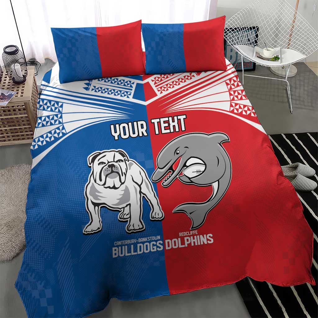 NRL Bulldogs and Dolphins Bedding Set Sporty Style