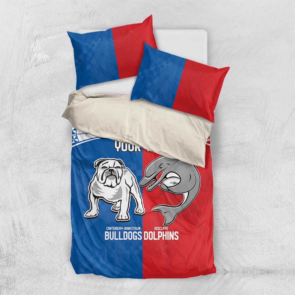 NRL Bulldogs and Dolphins Bedding Set Sporty Style