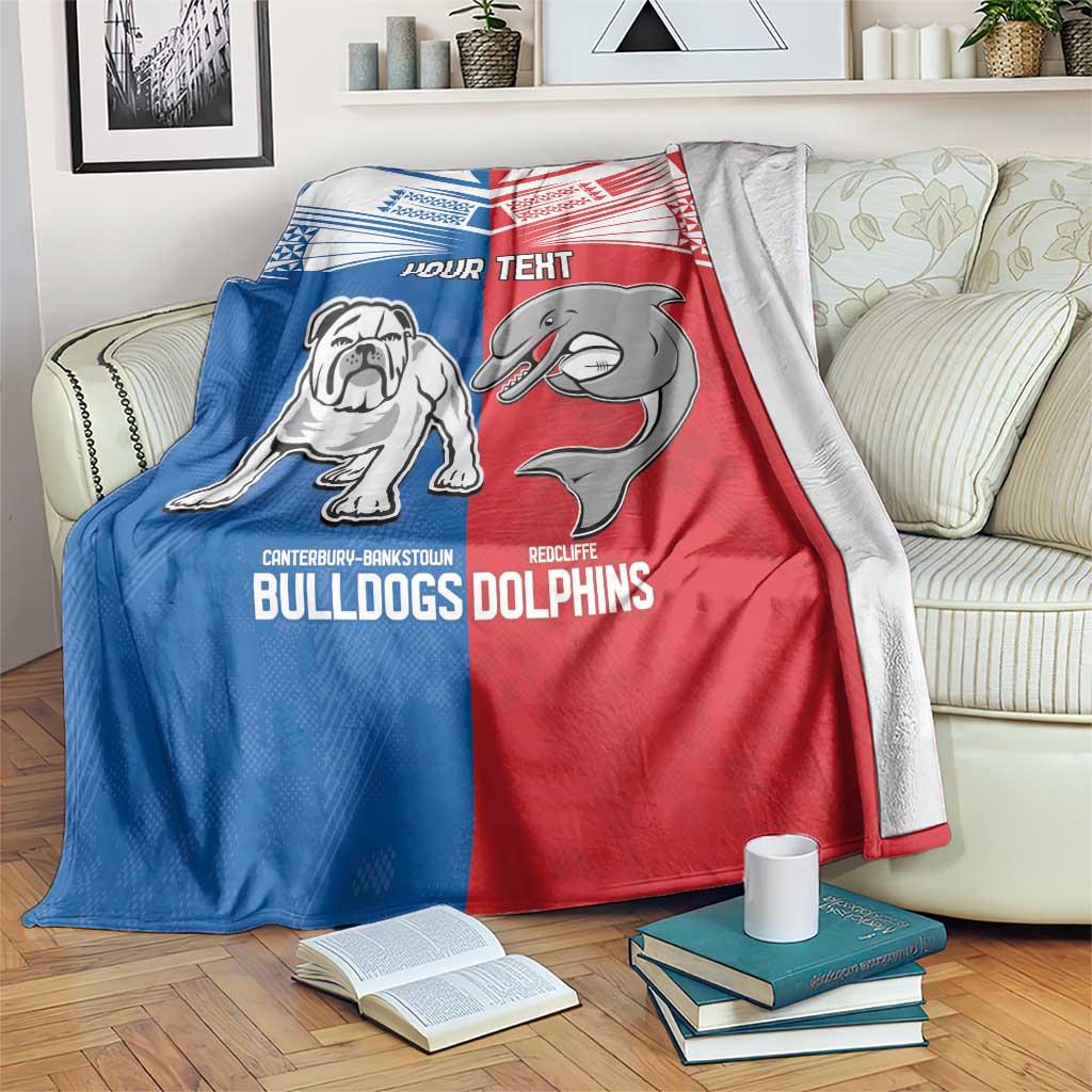 NRL Bulldogs and Dolphins Blanket Sporty Style