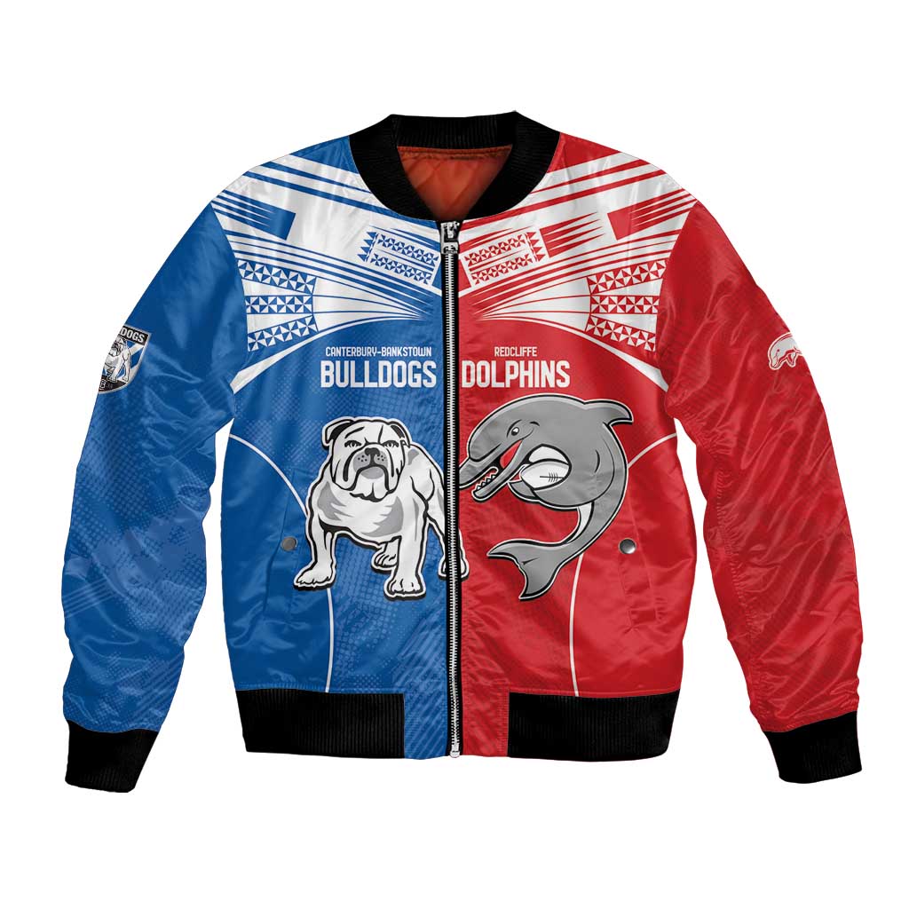 NRL Bulldogs and Dolphins Bomber Jacket Sporty Style
