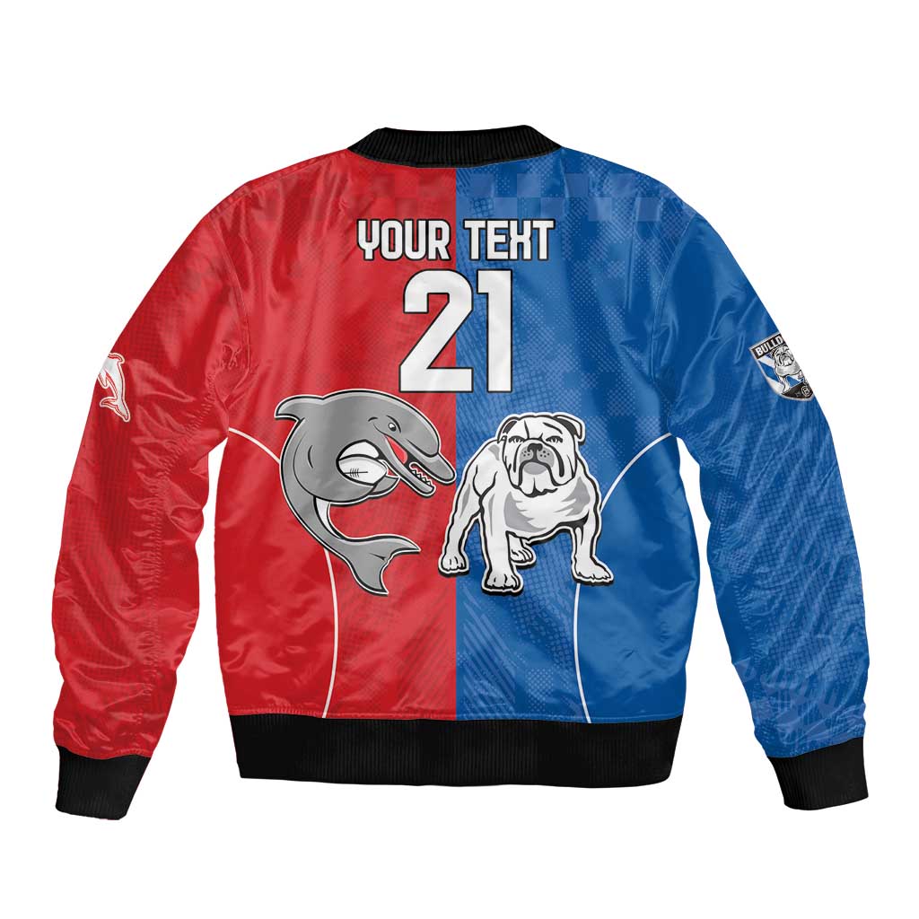 NRL Bulldogs and Dolphins Bomber Jacket Sporty Style