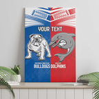 NRL Bulldogs and Dolphins Canvas Wall Art Sporty Style