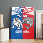 NRL Bulldogs and Dolphins Canvas Wall Art Sporty Style