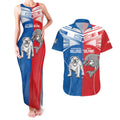 NRL Bulldogs and Dolphins Couples Matching Tank Maxi Dress and Hawaiian Shirt Sporty Style
