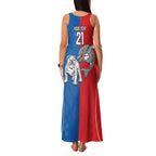 NRL Bulldogs and Dolphins Family Matching Tank Maxi Dress and Hawaiian Shirt Sporty Style