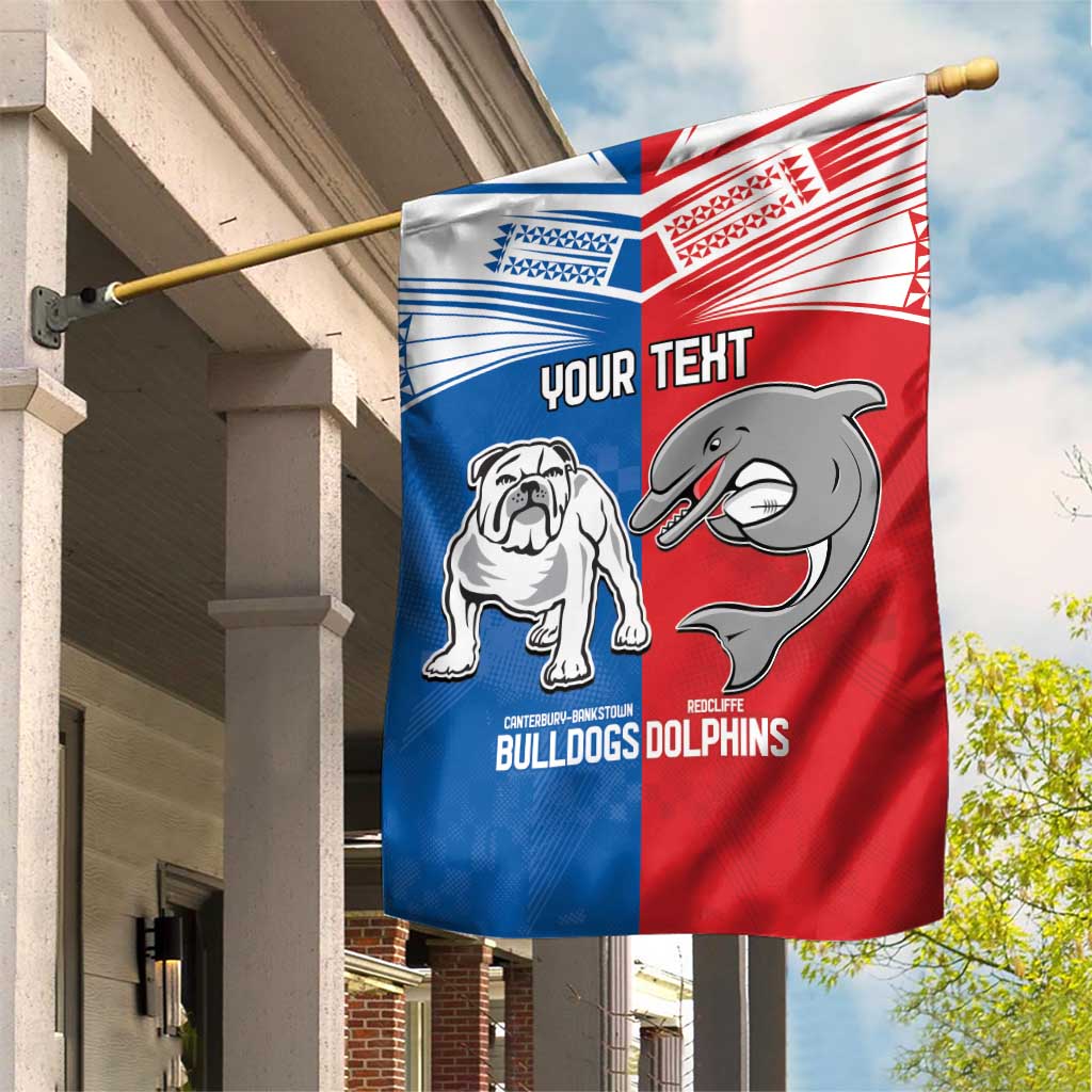 NRL Bulldogs and Dolphins Garden Flag Sporty Style