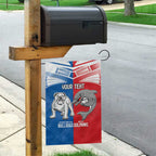 NRL Bulldogs and Dolphins Garden Flag Sporty Style