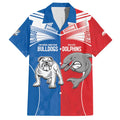 NRL Bulldogs and Dolphins Hawaiian Shirt Sporty Style