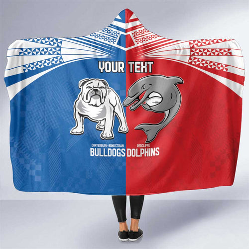 NRL Bulldogs and Dolphins Hooded Blanket Sporty Style