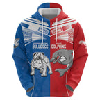 NRL Bulldogs and Dolphins Hoodie Sporty Style