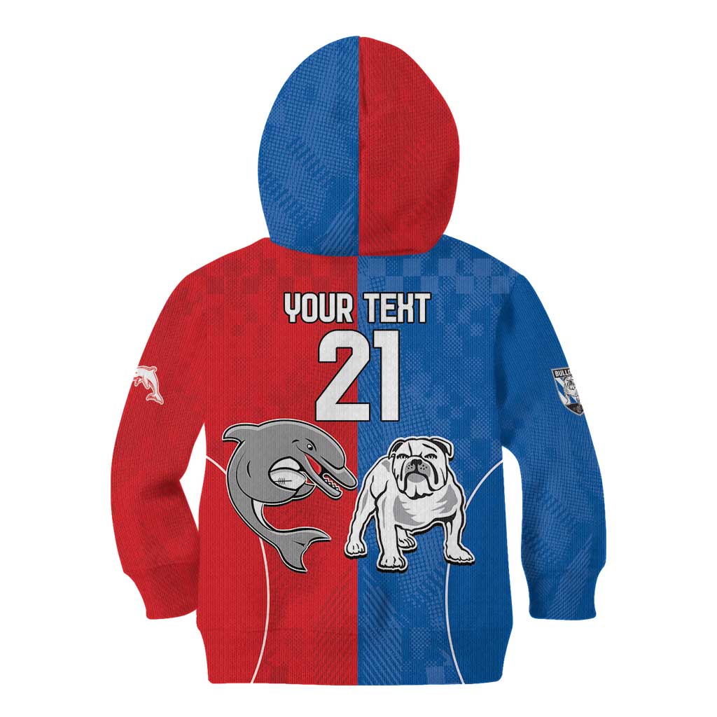 NRL Bulldogs and Dolphins Kid Hoodie Sporty Style