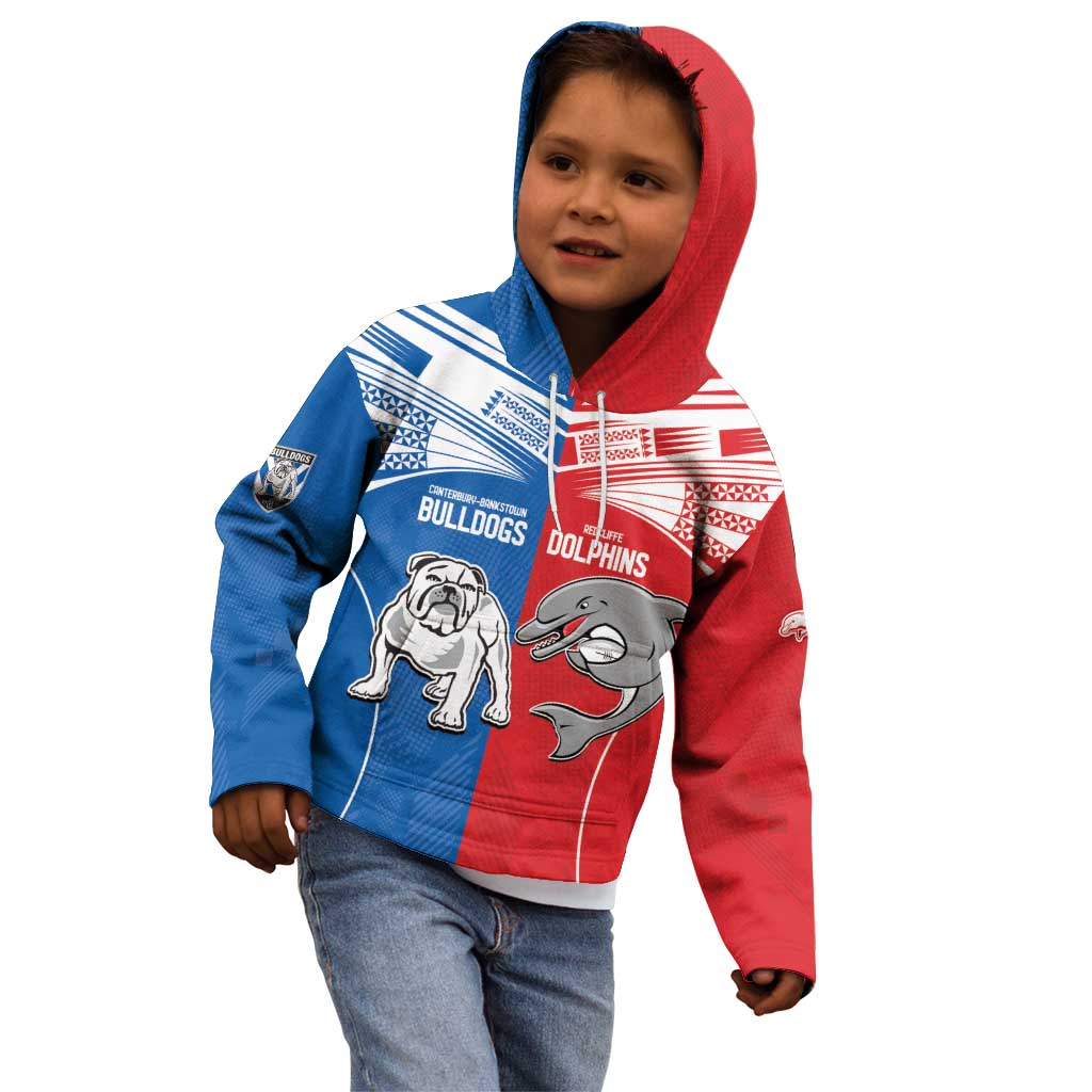 NRL Bulldogs and Dolphins Kid Hoodie Sporty Style