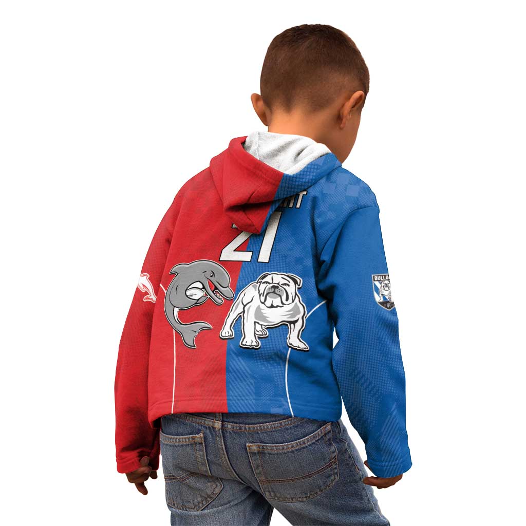 NRL Bulldogs and Dolphins Kid Hoodie Sporty Style