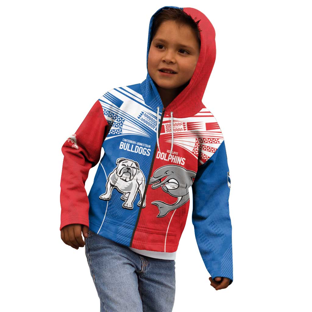 NRL Bulldogs and Dolphins Kid Hoodie Sporty Style