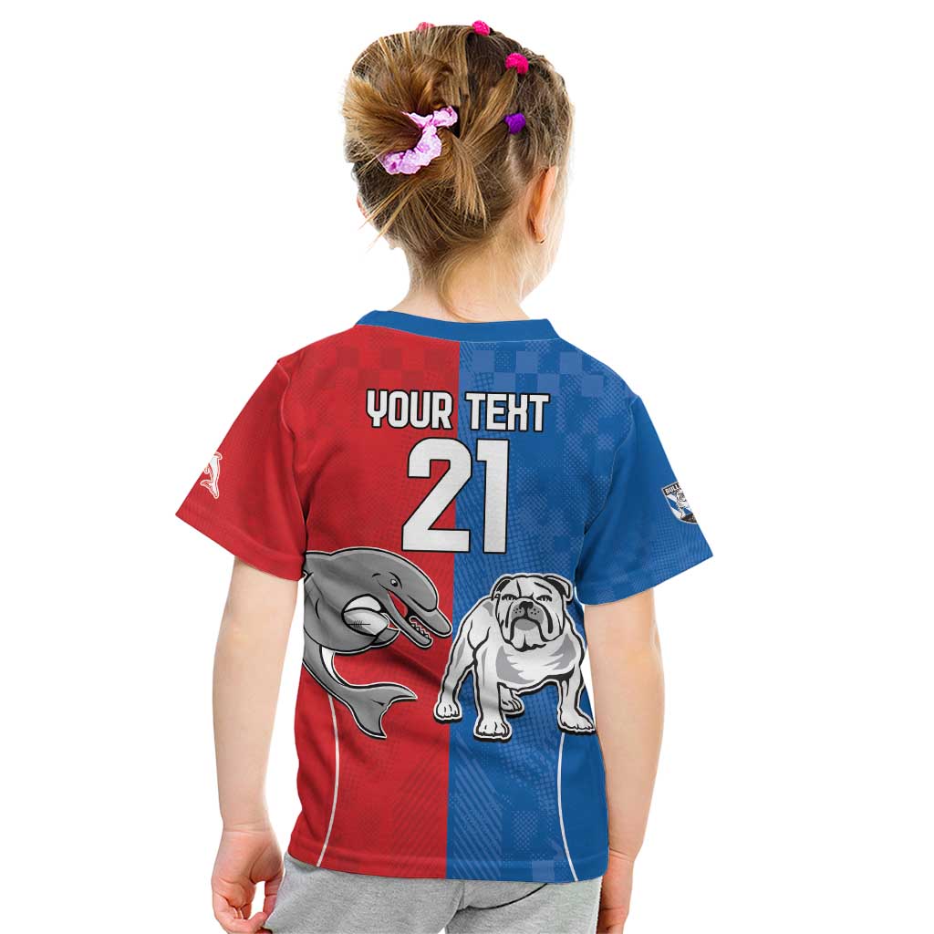 NRL Bulldogs and Dolphins Kid T Shirt Sporty Style