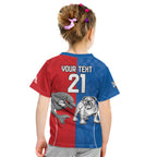 NRL Bulldogs and Dolphins Kid T Shirt Sporty Style
