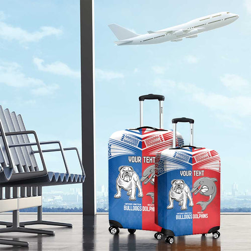 NRL Bulldogs and Dolphins Luggage Cover Sporty Style