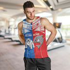 NRL Bulldogs and Dolphins Men Tank Top Sporty Style