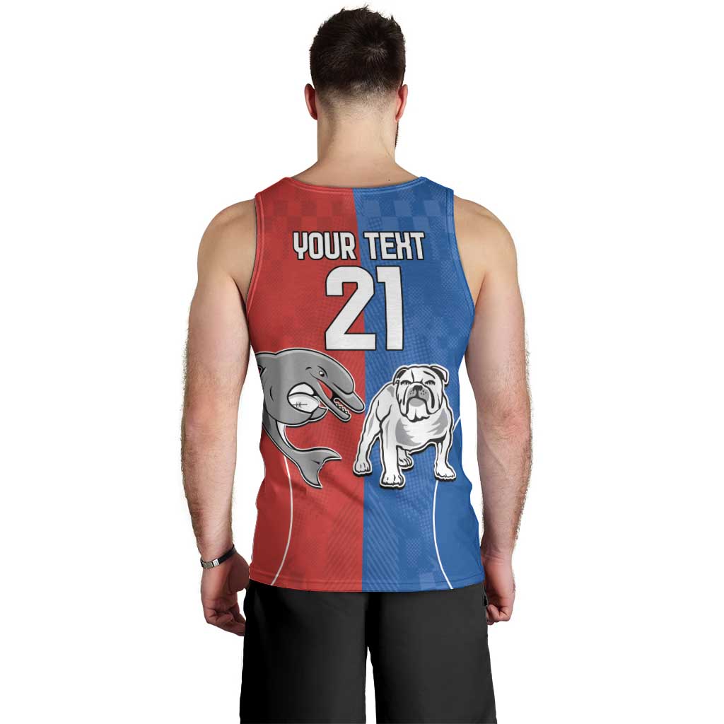 NRL Bulldogs and Dolphins Men Tank Top Sporty Style